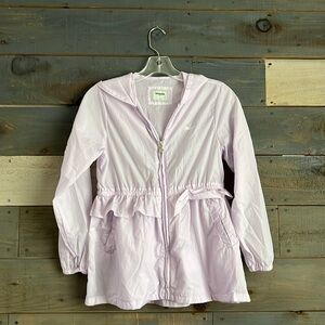 Renoma Girls Ruffled Lightweight Windbreaker Jacket Lavender Size 12